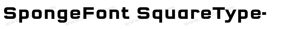 SpongeFont SquareType字体转换